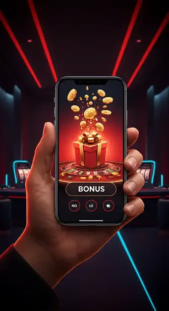 Representación visual del paquete de bienvenida de Locowin Casino con bonos y giros gratis en tragamonedas populares.